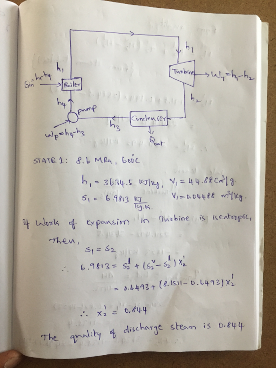 フ . hrhy Gro Tusbi hy pomp Conclense g.k t expansionuishine is sentopic, then, X2 0,844 The qnality discharge steam is o