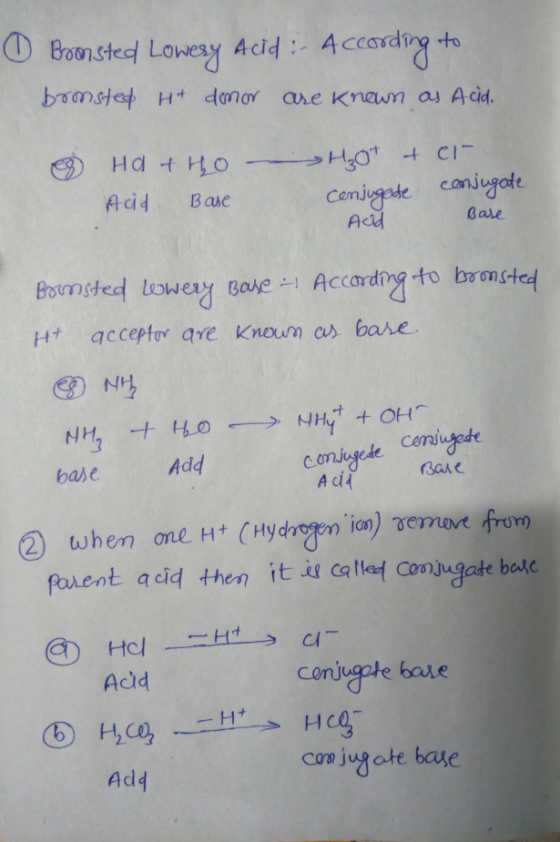 O Boonsted Lowery Acid - According to bomsted H+ door are known as Acid. 8 Hatho Acid Base Hot & er conjugate conjugate Acid