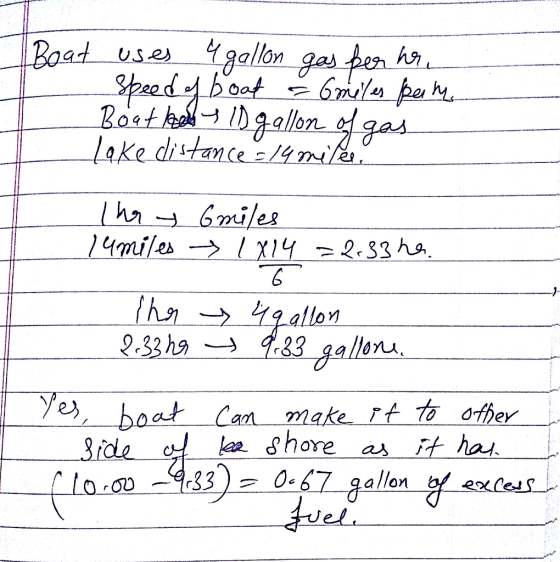 USei alIlon hn allon lake drstance alemil 14miles → 1x142 2.33ha Yeboat Can make rt to offer a shorea ha 3rale L0.307 gallon
