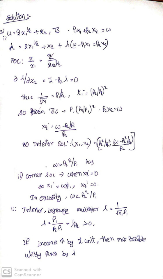 Sduton : i2 2 u=Qxik tla, В - Pix, the Xq = d sex, bl + x2 + 16-P,X=ße x2 ช P POC! ? 2 exk allax = 1 -b2d=0 thie Pile, ti= (6