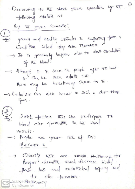 o According to the alove given Question by the following soluelion as By the given Scenario: © young and healthy Jitender is