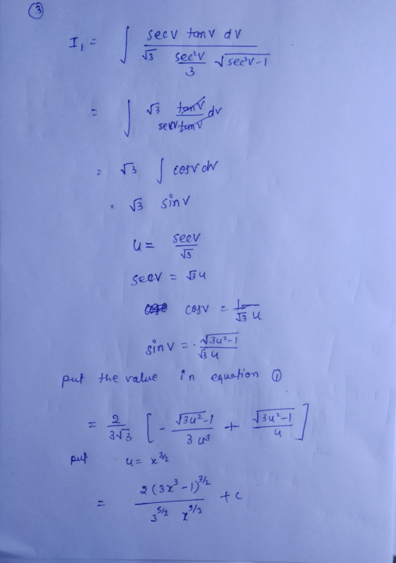 seev tom v av 1 - 15 seev vseen-1 ſ tant dr se for 2 is , cosvor = √3 sinu seer √3 seer = Bu cor e to 3 u sin v= √342_1 bu in