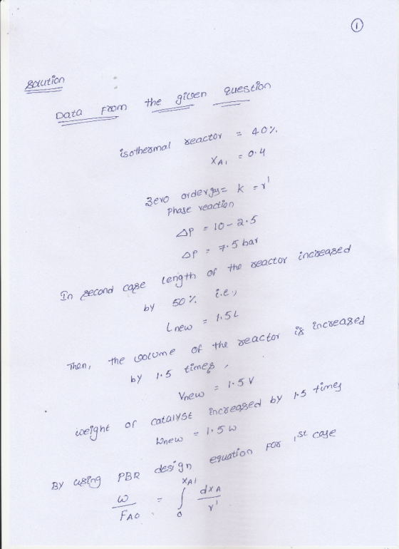 Data Frxm the ioen uestoo Phase veactioo 2n econd case tength or the eactor increased しnew ist cage XAİ FAO