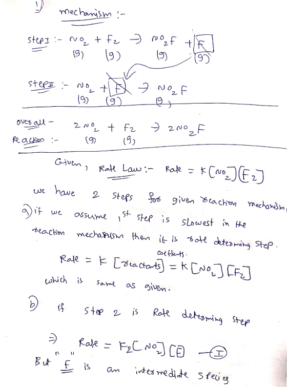 y mechanism :- stepa :- not fz » noof to = 193 19) Boj o steps : No + 7 NOF - 19) 6 d e over all - 200 + Fz » 200zF Reacken :