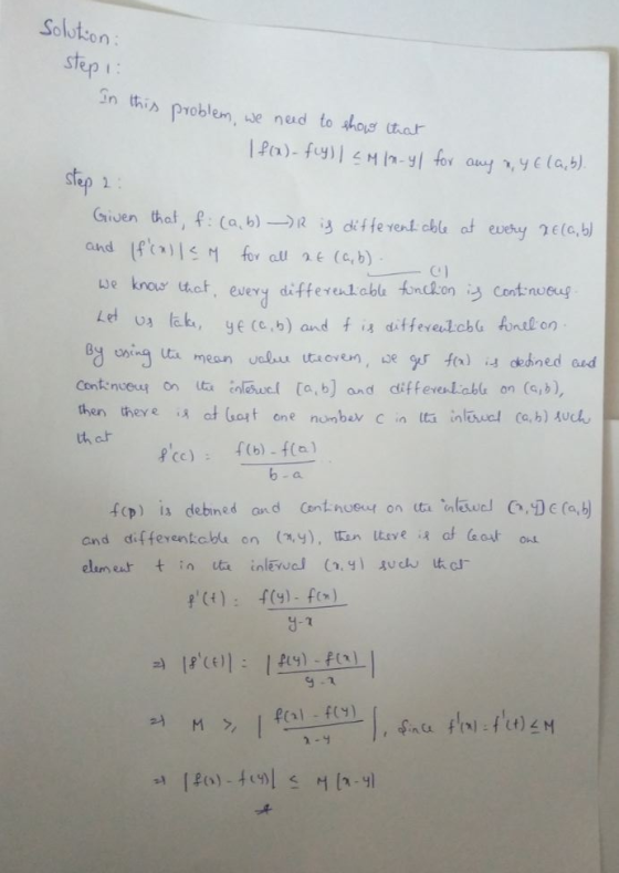 Solution ste n this problen, ve nad to hos har sfe Slep 1 Chd we knous dc Let u lak, Cl ewery differed oble Aondon Cont nueug