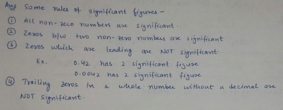 Aus Some ules ot signiftcant tguees AlL non- 2eo numbers aoe significant 2 2eos blw non- ero numbeus ane simificant two 2 exo