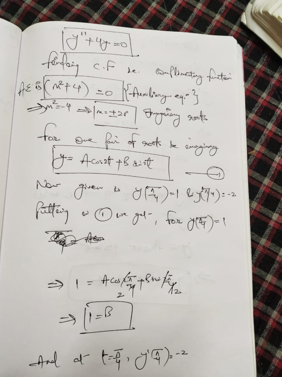 fending cf be complementary firection AEB (M74) = { Armelary equi? Mas4=m*-*38Baging sants for one fair of rook be enaginany