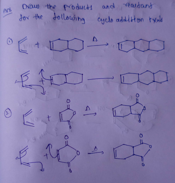 a the Draw for the the products following and realdant cyclo addiston rynke