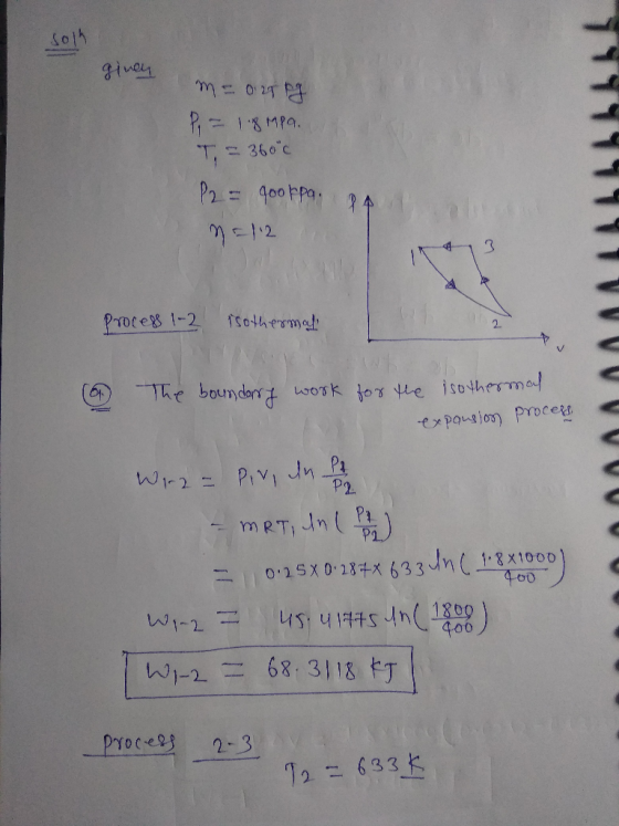 014 P18MPA T,360c P2=400ppa 4 Protes 1-2 fsolhermat he boundart wosk tor he isoherma expausion Proce P2 mRT, dn) 025x028x633
