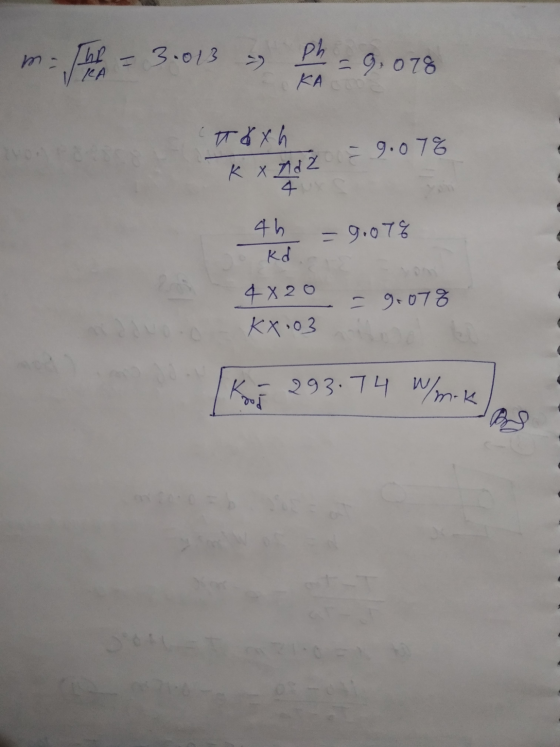 m-hl 1/KA = 3.013 ph - 9.078 KASTO Trxh k x na 29.078 4 4h kd 9.078 4X20 KX.03 - 9.07% K = 293.74 W/mk dod