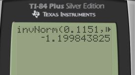 TI-84 Plus Silver Edition やTEXAS INSTRUMENTS inYNorm(0.1151,ト -1.199843825