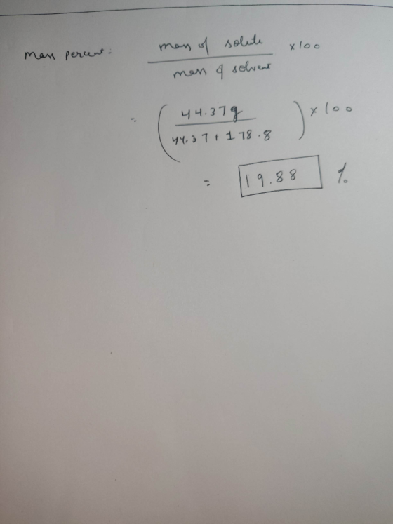 solute xloo man perunt . man of solute men & solvent xloo 44.379 44.37 + 178.8