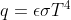 q=\epsilon \sigma T^4
