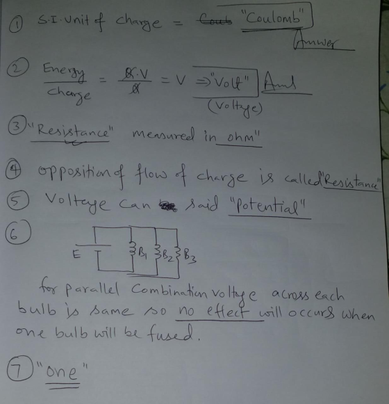 SI Unit chame wer charse V o 3 Resistance menu Char Volte de can 2 or Paralel Com binetian Vo lht e auns ench bulb s bame no