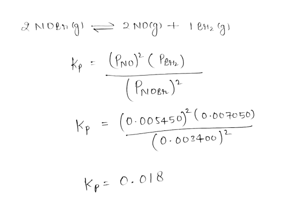 2 NORG) = 2 Norg) + 1 emzeg) Kp = (Pro)? ( Pean) 1 (PROBA)? Kp = (0.00545012(0.007050) (0.002400) Kp= 0.018