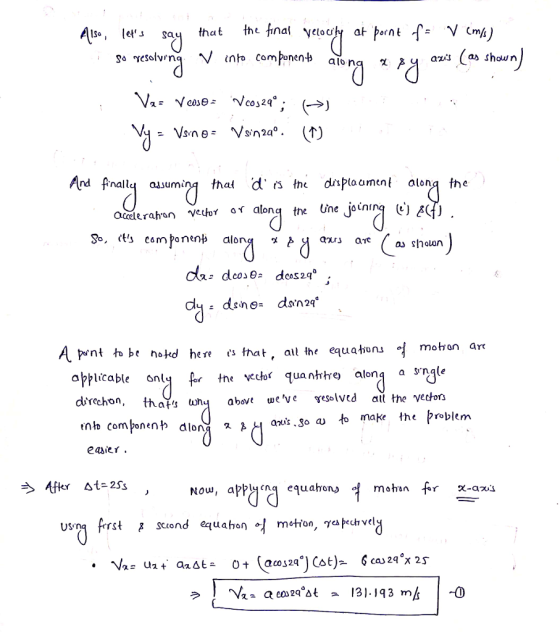 A1s Iso, lets sa that into component alo ng as shou n az N4 = Vs.ne: Vsn2a。. (T) And fall aasuminq that d e drsptaomn along the anur areas sholun mohon are punt t be nokd here ts thatall the equations abblicable on direchon, thafi whq above we ve esolved alil the vector , the vecho quan alonq a srnqle au easier . Nouw, appyeng equahons motan fr x-axa USr first scond equahon 익 motion, γα pechvel -O