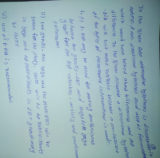 In the given /n whi ch would have talked abou diffenenes and no Sis uwi and laughten yogoa be twcen o 9urs-e37 R) wo gmouPs- one oga and the othen C37 si be taken fom the std hene wi ba acants be thendc