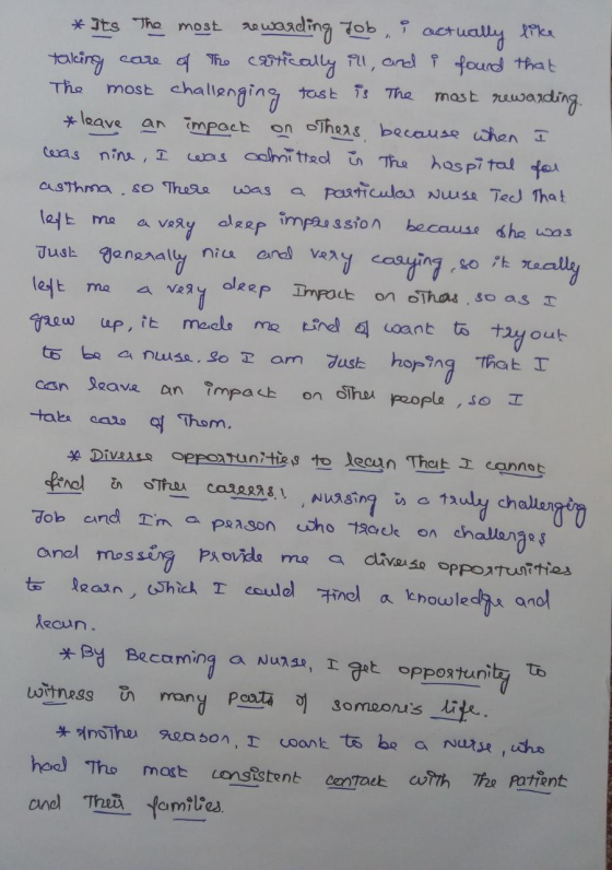 * Its The most rewarding Job. actually like taking care of the critically ill, and i found that The most challenging task is