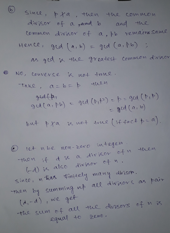 since, pxa, then the common divisor of a gand b and the common divisor of a , bb a, þb remains same Hence, ged (a, a, b) ged