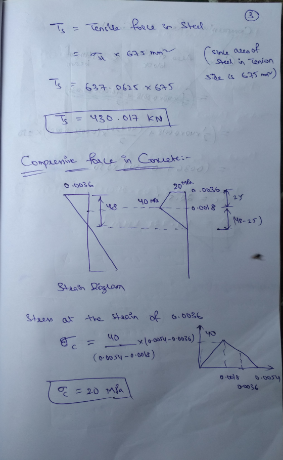 To = Tensiune force in Steel 3 no area of Since sted in Tension ut & 675 mm2 side is 675 mm) Is 637.0625 x 675 Is 430.017 KN