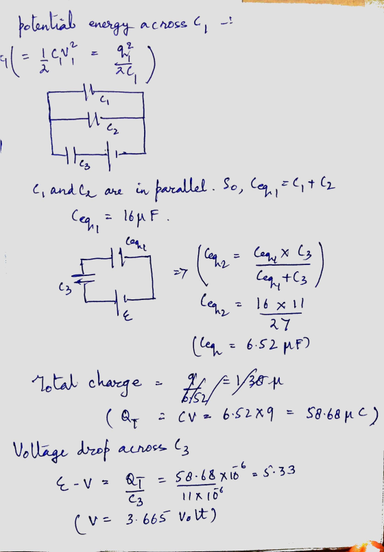across, potential il cavo energy w 2 fb ba te legt e, and le are in parallel. So, leq, =(,+(2 16MF leque leane lequr 반 27 Lea