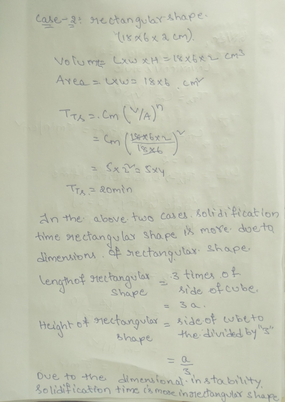 Case- 2 rectangular shape. (18x6x2 cm). Volume LxWxH = 18x6x2 cm3 Area = txws 18x6 cm Tesa. Cm (MIA) = cm (16x6x2 (18x6 = Sx