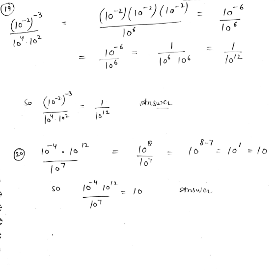 (10) 16 (10-2) (102)(10 lor To 6 - 10 102 . -6 bine - o the root lor 106 ovat so (102) I amswoc 8-7 1 109.16 12 10 - 10 = 10