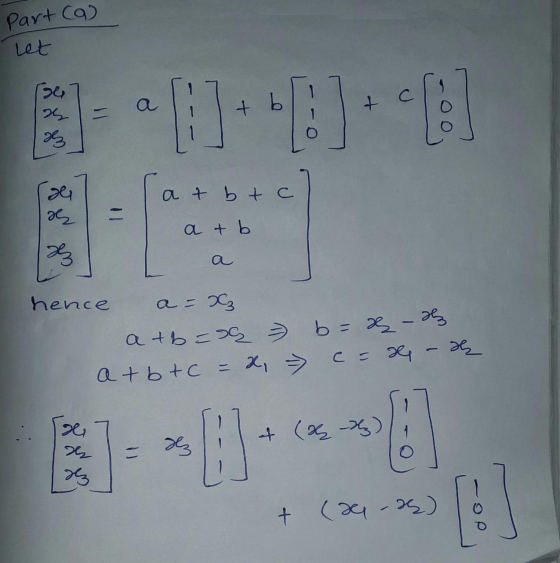 part ca let ge a + + 25 28 ܘܘ e at btc az a + b hence a- atb=09 b = 2 - 2 at btc = x, = = c = x - de 24 + (% ) --- - + (x-2)