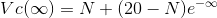 8 V c(0) = N + (20 – Ne