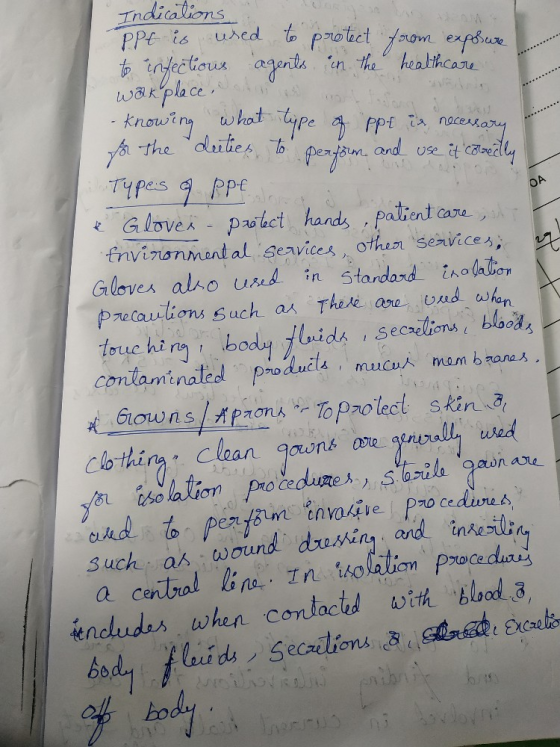 Indicalions PPE is ured t potetom expoux dectious agona n th healthcae warplace knowtnght ypeFpi nacesay The dutesbperfam. an
