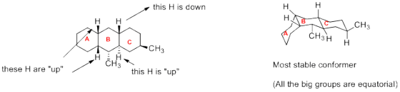 this H is down н не са сна ebola -CH3 CH Most stable conformer these Hare up this H is up (All the big groups are equator