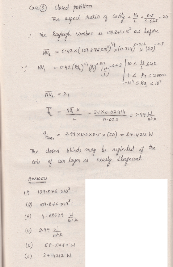 cloed potim aspect hatio Cavity Case (B 20 The O 025 befere Raylagh o42x( 107. 7Ex10)(o) (20) as number is 109.E76 x 10 The 0