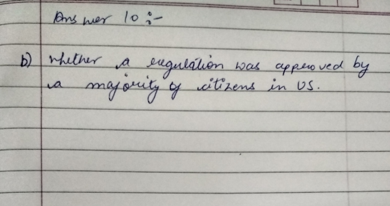 Aus her loo 6 whether a regulation was apperoved by a majority of citizens in us.
