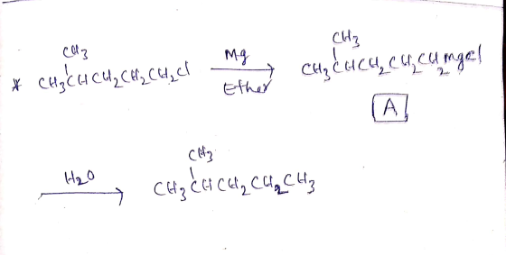 CH cllig - → Ether CHA CACH, CH C Angel * CH₂ CH CH₂ CH₂ CH₂ cl Clitz H₂O - CH₂ CHP CE₂ CH ₂ CH3