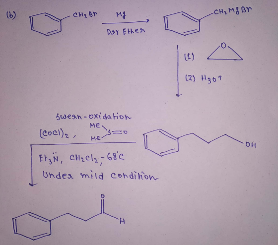 (b) сH, BP м Сн, м3 Вт Day Ether (1) (2) Hot swean-oxidation (eocl), , ме, ме. ОН EF, 8, сну сl, - 68е Undea mild condition