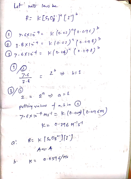 Let sate land be R= K [5,08 ) [19 © 7.68164 K (0.02)990.096) ☺ 3.8X104 = K 10.02)“ (6.04675 ® 7.681042 k 10.04) (0.64875
