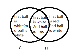 first ball first bal first ball is white is red 2nd ball 2nd ball is red is white white2n d ball is vhite