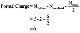 N hond
Formal Charge=Nvalence - Non-bon-
= 5-2-
=0