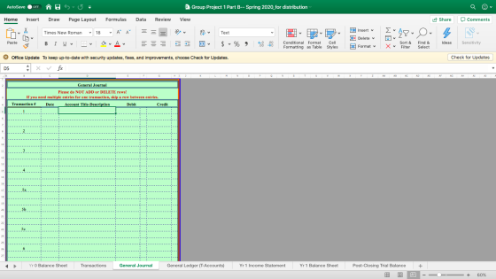 AutoSave OFF Ô sv5- Group Project 1 Part B-- Spring 2020_for distribution Home Insert Draw Page Layout Formulas Data Review V