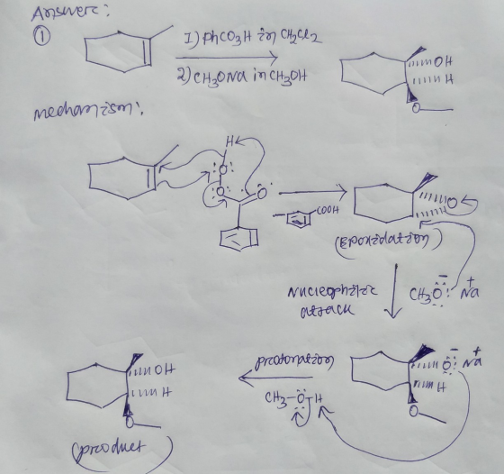 Answers I) Ph CO₂ H 2n CH₂Cl2 2) CH2Ona in CH2014 Homl H11111 mechanism! COLO muos BTC004 11111111 (Epouzdatson ) мислеоrhzee