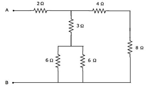 2Ω 4Ω A 3Ω 8Ω 6Ω 6Ω B