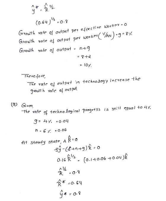 ŷr RL (0.64).0.8 Growth rate of output per effective worker = 0 Growth rate of output per worker (AN)-9389 Growth rate of ou