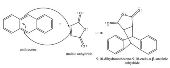 ว ) :o : anthracene maleic anhydride 9,10-dihydroanthrceno-9,10-endo-a.ß-succinic anhydride