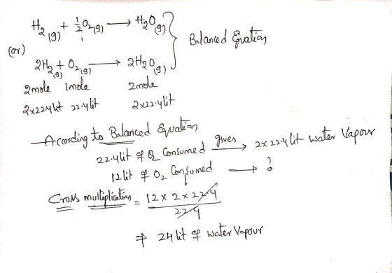 He st ? Belented Gration hat Og smole Imole 2x22.4ht 2214 lit ahogy J znole 2x22:41it ! According to Balanced Equation . 22.4