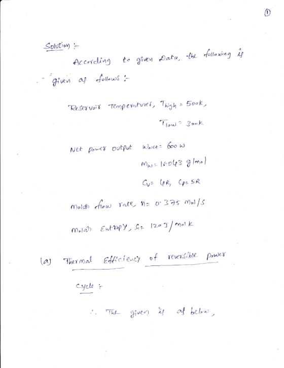 0 Net pouk output wc6 a) Thermal EAbcieney of evsibte pauc