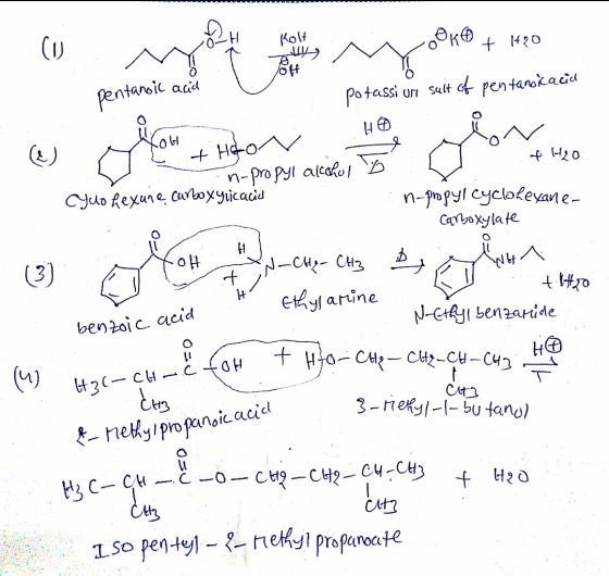 (U Kolf ke 420 pentansic ad Potassi u sult f pentarokaca +Heo n-pro pyl aleako 4 CJuo fexune Cuoxyicacid n-propyl cyclokeyavn