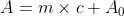 A mx c A