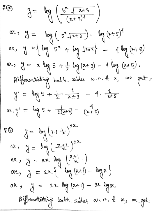 x+3 ox, y = bang ( 59J348 ) - bag (et 53€ or, y = { lng 5* + heng Jass} - 46g (at 5) oks g = x log 5 + 1 lug (x+3) - F log (x