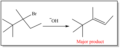-Br
Major product