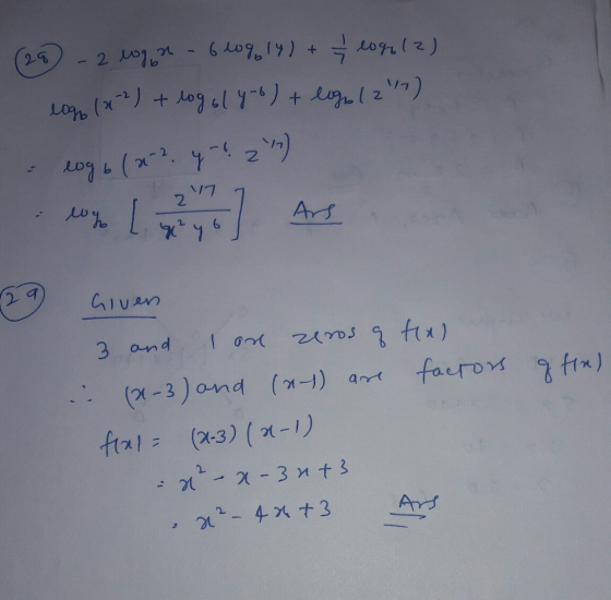 29 - 2 logon 60914) + logo (2) logo (x2) + log oly-o) + logo (2) -12) log 6 ( 22 y 12 who 2 W²yo Ars 2 Given I on 8 Hn) 3 and